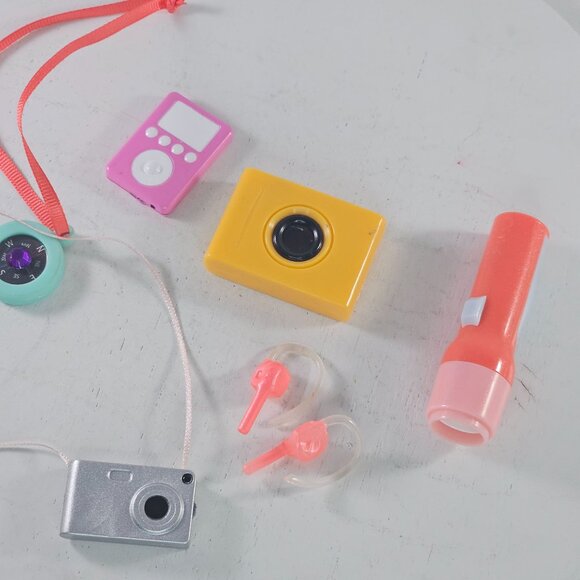 Our Generation Doll Camping Accessories Set Camera Flashlight Compass - Picture 3 of 6